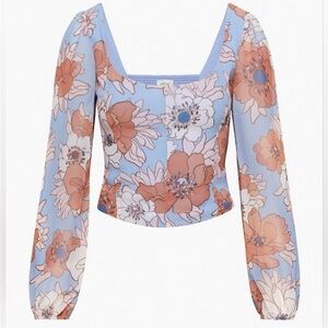 Aritzia Babaton Grace Bustier Top‎ Soft Iris Poetic Blue Medium